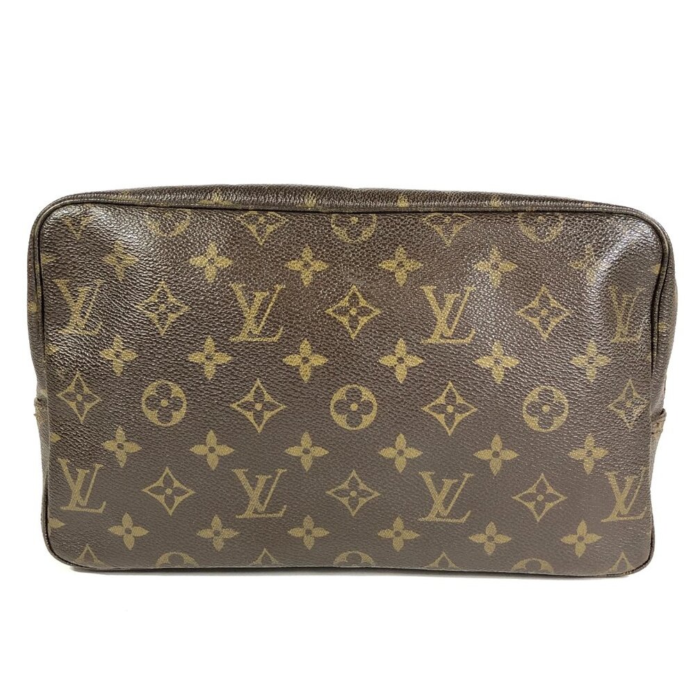 Authentic Louis Vuitton Trousse Toilette 28 Cosmetic Pouch Monogram jp250-021626